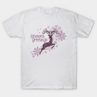 Seasons Greetings Majestic Reindeer T-Shirt